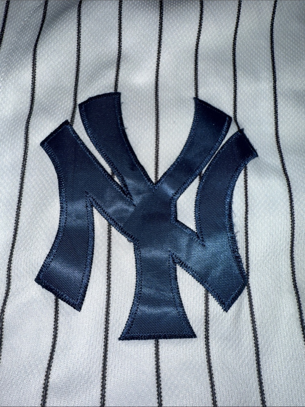 Derek jester majestic xl Pinstripe Baseball Jersey New York Yankees 40 - Picture 8 of 9
